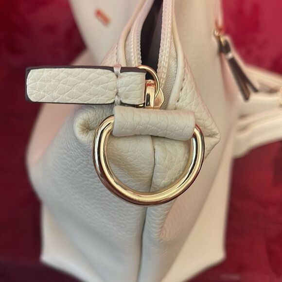 Remi‎ Reid Cream Color Leather Crossbody Bag - Picture 14 of 14